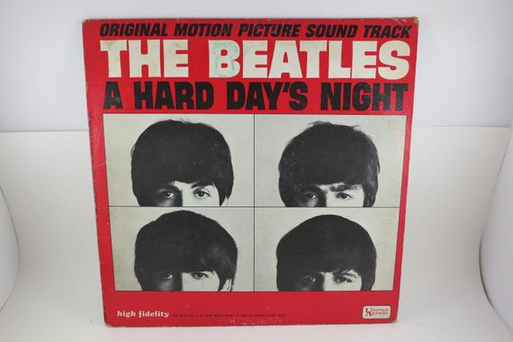 1964 Vinyl LP Record The Beatles A Hard Days Night United Artists Mono Version Very Good Condition 71756