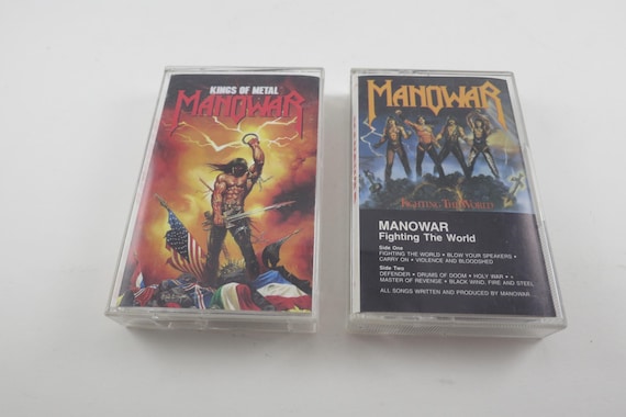 1980's Manowar Cassette Tapes Kings of Metal Fighting the World Sold Individually