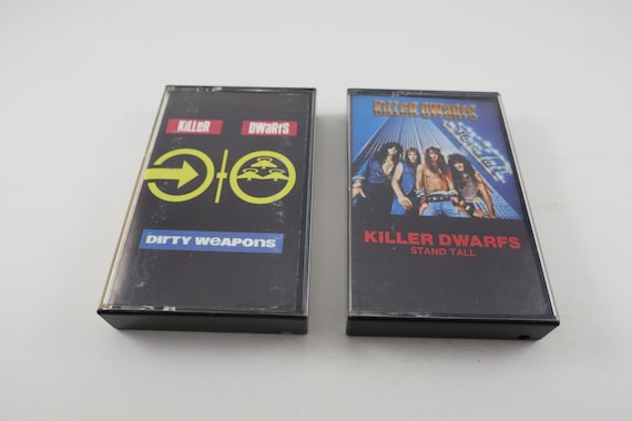 Vintage 1980's Killer Dwarfs Cassette Tapes Stand Tall Dirty Weapons Sold Individually