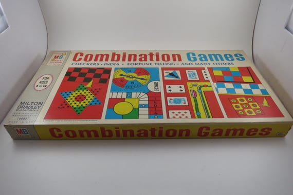 Vintage 1968 Milton Bradley Board Game Combination Games 100% Complete
