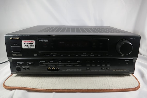 1990's Aiwa AV-D50 Stereo Audio Video Receiver 230 Watts Black