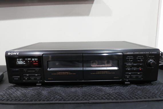 Vintage Sony Stereo Double Cassette Deck Top of the Line with Remote