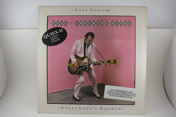 Vintage 1983 Vinyl LP Record Neil Young and the Shocking Pinks Everybody's Rockin NM