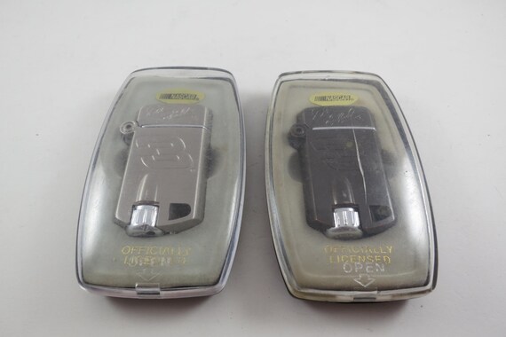 Pair of 2001 NASCAR Dale Earnhardt #3 Lighters New In Cases One Silver One Black Intimidator