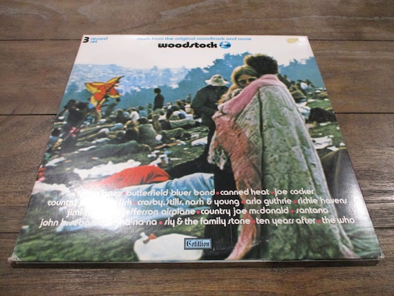 1982 Woodstock Soundtrack Vinyl Record LP - Three LP Set
