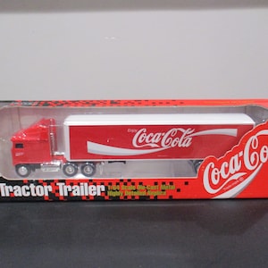 Vintage 1994 Ertl Die Cast Metal 1:64 Scale Coca Cola Semi Truck Rubber Wheels Brand New In Original Box NOS Free Shipping