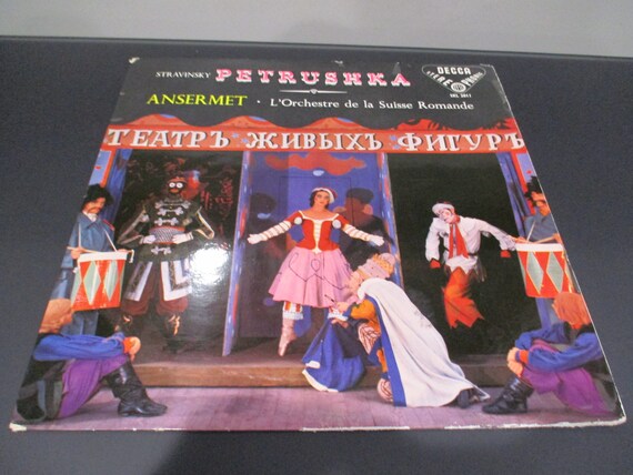 1958 Vinyl LP Classical Record Petrushka Ballet Stravinsky*, Ansermet* · L'Orchestre De La Suisse Romande Original Pressing 72164