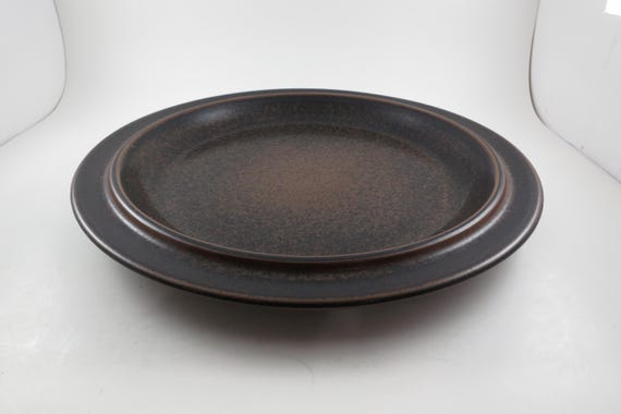 1960s Arabia Finland Ruska Stoneware Platter, 13 Inch Round