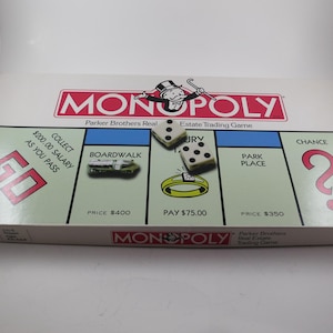1985 Monopoly Board Game Parker Brothers 100 Percent Complete