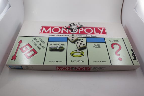 Vintage 1985 Monopoly Board Game Parker Brothers 100 Percent Complete