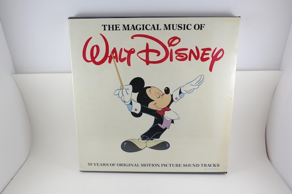 Vintage 1978 Vinyl Record Box Set The Magical Music of Walt Disney 4 LP Set Original Book MINT Condition Still Factory Sealed