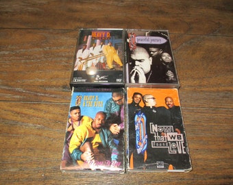 Vintage 1990's Heavy D & The Boyz Cassette Tapes Excellent Condition Big Tyme Peaceful Journey Now That We Found Love Sold Individually