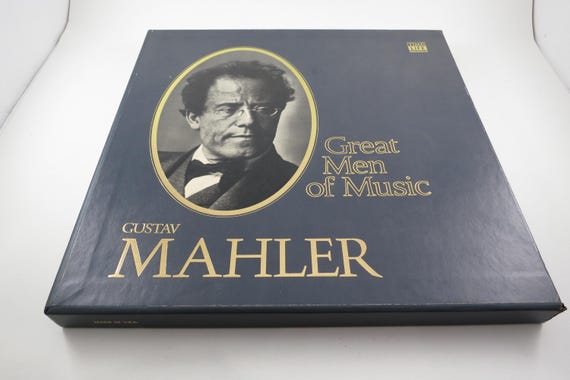 1976 Gustav Mahler Vinyl LP Box Set: Men of Music (4 Records, Book)
