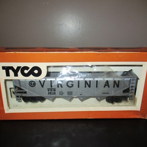 Tyco Trains HO Scale Virginian Hopper Car In Original Box