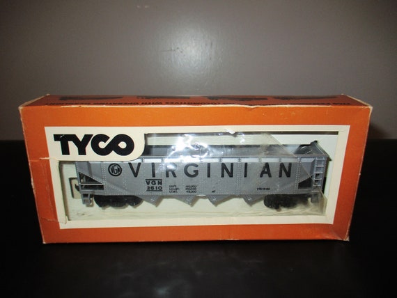 Vintage Tyco Trains HO Scale Virginian Hopper Car In Original Box