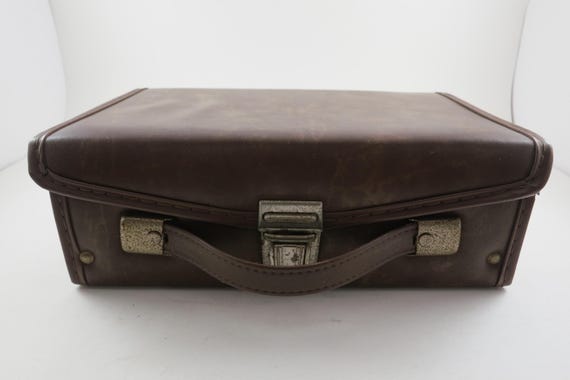 Vintage 80s Brown Cassette Tape Holder - Holds 12