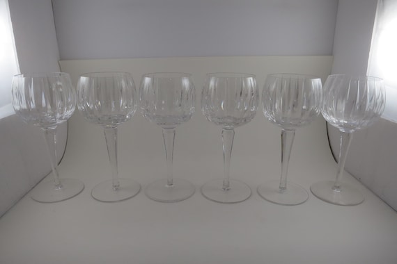 Crystal Hock Wine Glasses - Set of 6 Peerage by Astral - Pristine