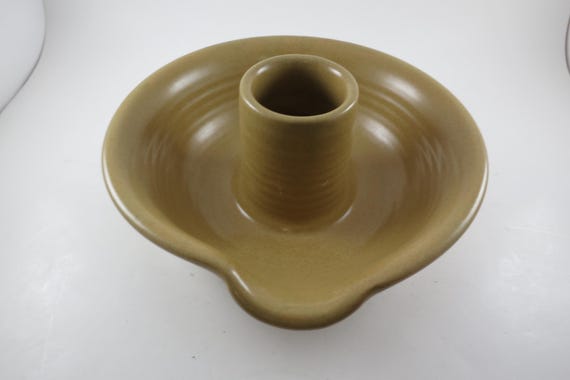 Vintage Tan Stoneware Druken Chicken Cooker 9 1/2 Inches Excellent Condition