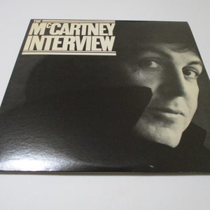 Vintage 1980 Vinyl LP Record Paul McCartney Interview White Label Promo Pressing Near Mint Condition 36292 image 1