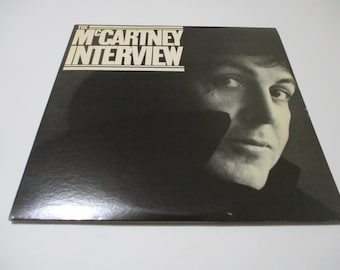 Vintage 1980 Vinyl LP Record Paul McCartney Interview White Label Promo Pressing Near Mint Condition 36292