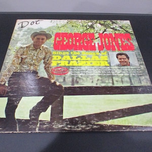 Vintage 1968 George Jones Vinyl LP: Sings The Songs of Dallas Frazier