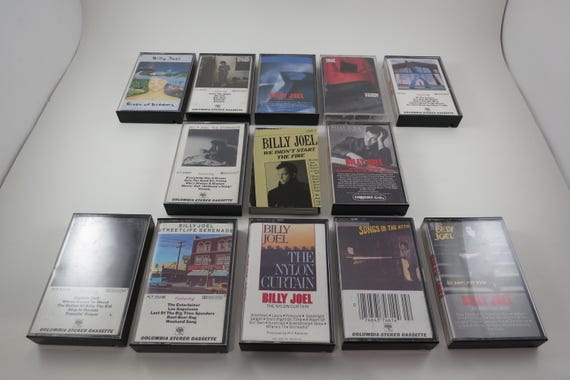 Vintage 1980's Billy Joel Cassette Tapes Excellent Condition Greatest Hits River Dreams The Bridge Piano Man Innocent Man Sold Individually