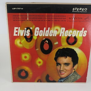 1964 Vinyl LP Record Elvis&#39; Golden Records Elvis Presley Excellent Condition Stereo Electronically Reprocessed 72457