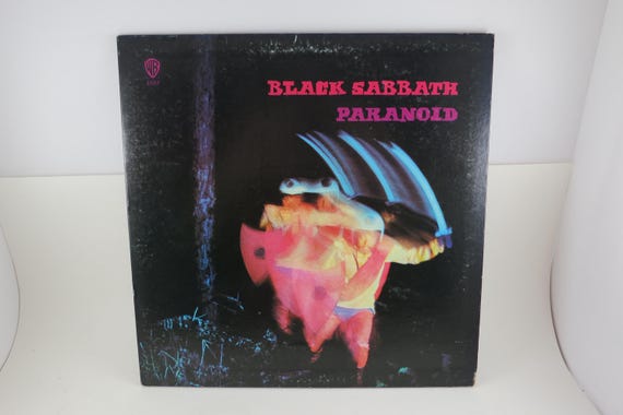 Vintage 1971 Vinyl LP Record Black Sabbath Paranoid Ozzy Osbourne Excellent Plus Condition Original Green Label Pressing Nice Copy 71364