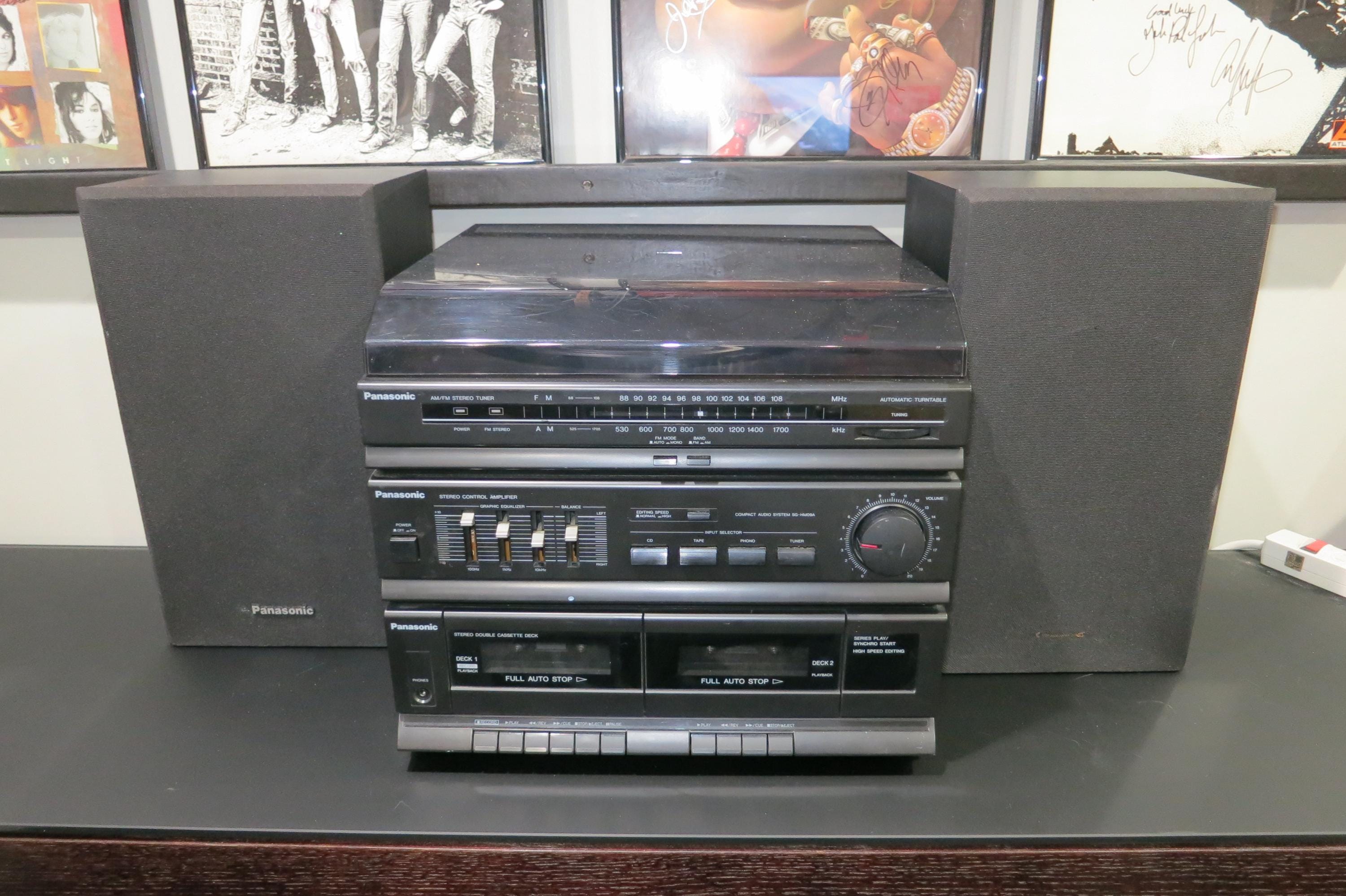 Vintage Panasonic Compact Audio System Record Player Dual