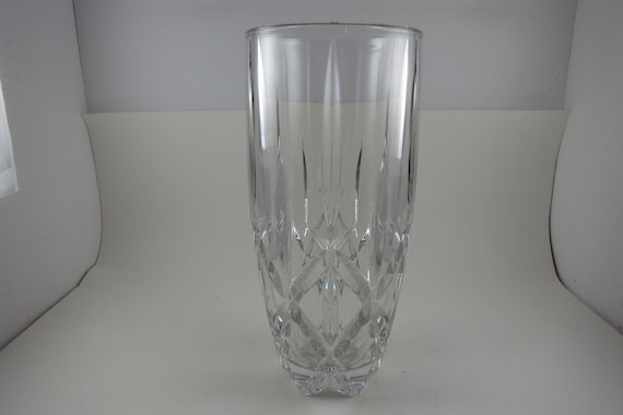 Vintage 10 Inch Heavy Glass Vase