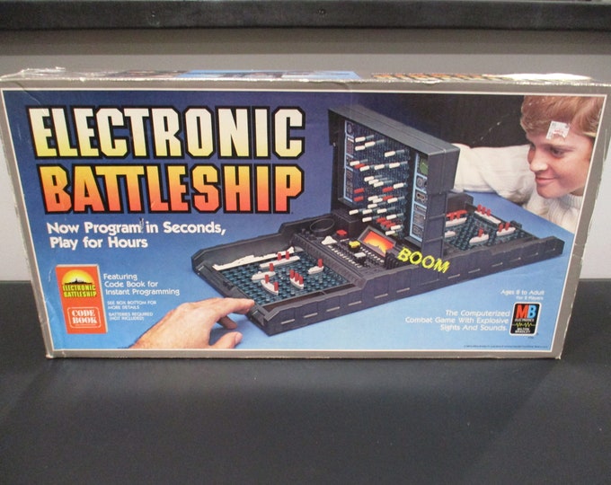 Vintage 1982 Electronic Battleship Game Original Box 100 Percent