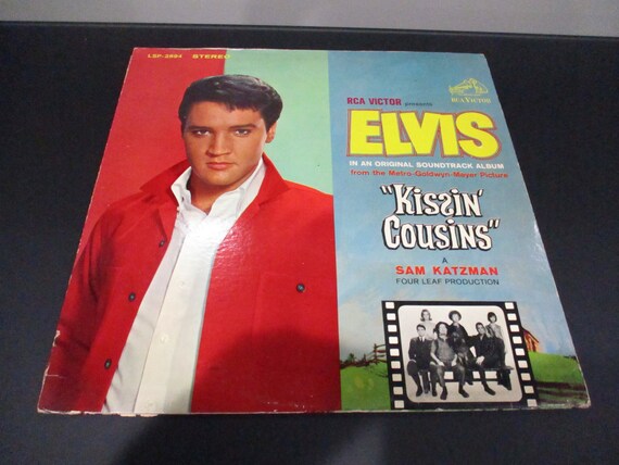 Vintage 1964 Vinyl LP Record Kissin' Cousins Elvis Presley Stereo Very Good Condition 58187