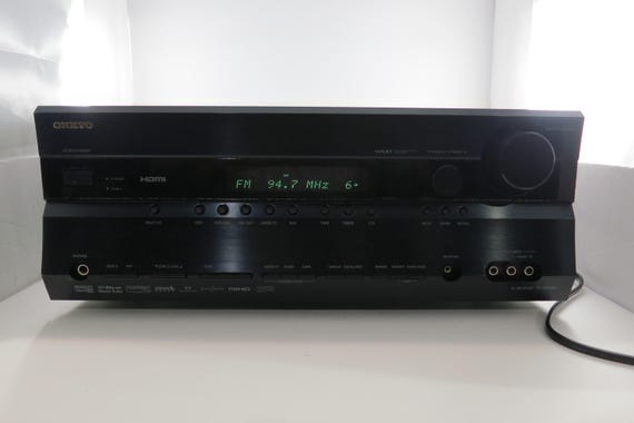 Vintage 1990's Onkyo TX-SR606 Audio Video Receiver 110WPC Works Perfect Modern Design