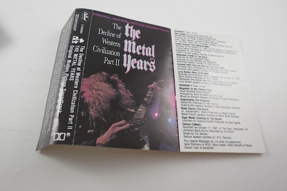 The Decline of Western Civilization II: Metal Years Cassette Tape Soundtrack