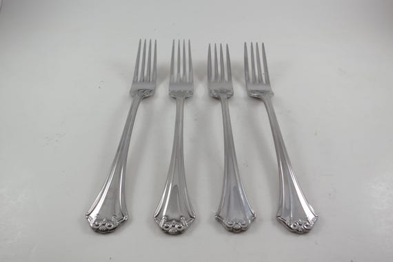 Reed & Barton Silver Plate Forks: French Chippendale Flatware Set