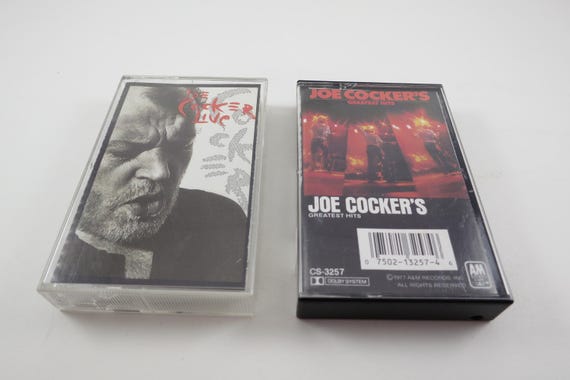 1980's Joe Cocker Cassette Tapes Greatest Hits Live Best Of Sold Individually