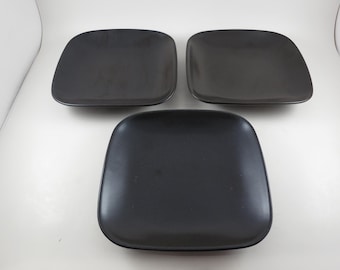 MCM Lindt Stymeist Chocolate Stoneware Set of Three Square Salad Plates