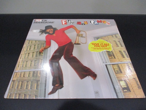 Vintage 1980 Vinyl LP Jazz Record Fun and Games Chuck Mangione Excellent Condition In Shrink Hype Sticker 65707