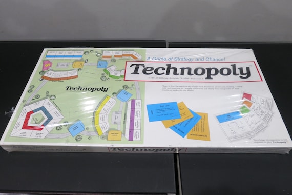 Vintage Sealed 1991 Technopoly Monopoly Style Finance Board Game Jim McBurney