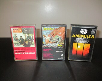 Vintage 1980's The Animals Cassette Tapes Animaization House of the Rising Sun Best Of Most Of Ark Sold Individually