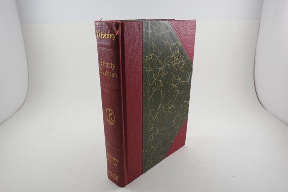 Vintage 1919 Hardcover Book Strictly Business O. Henry Review of Reviews Excellent Condition