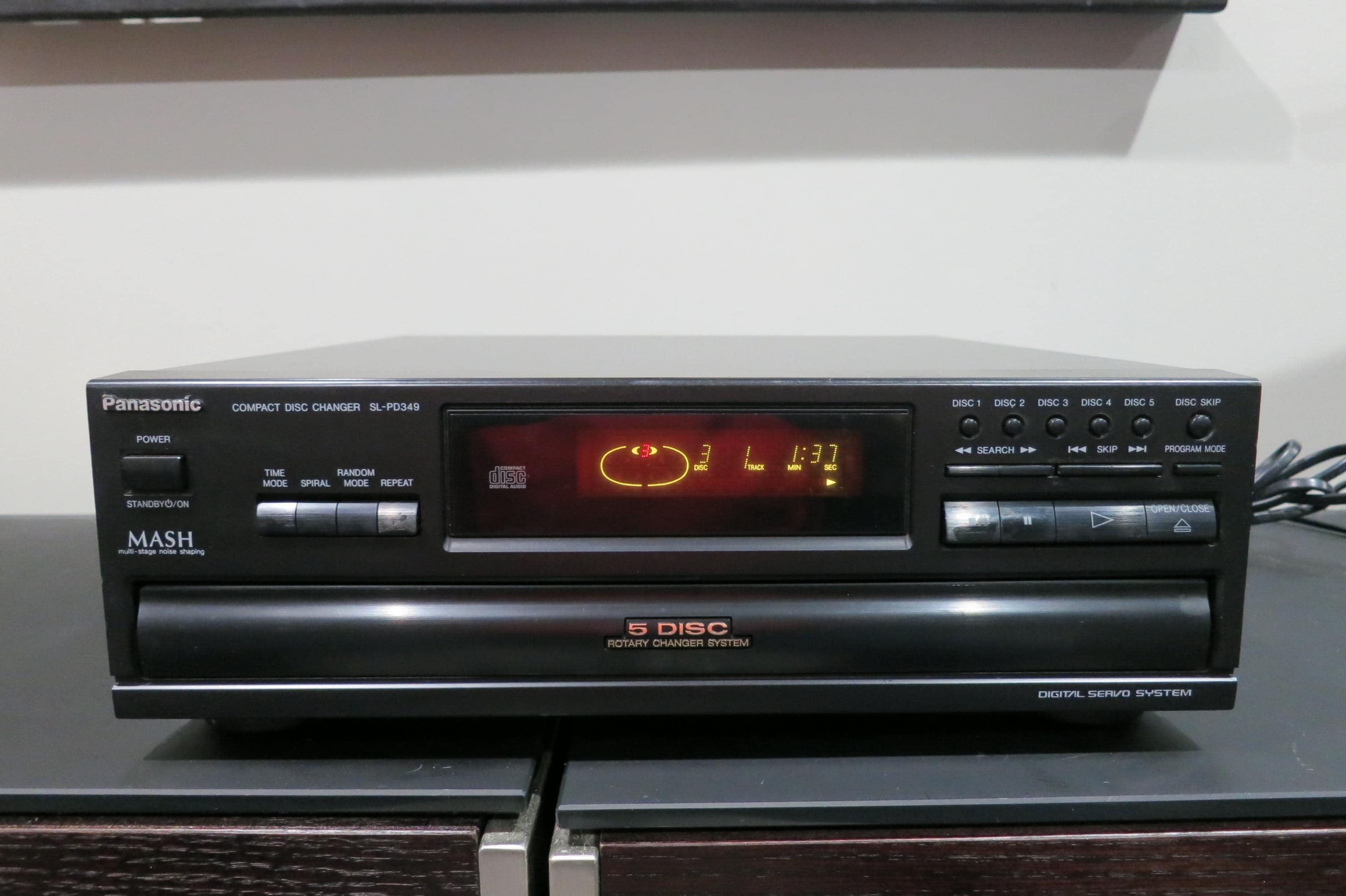 Vintage 1994 Panasonic 5-disc CD Changer, Model SL-PD349 - Etsy