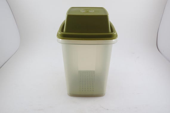 Vintage Avocado Green Tupperware Pickle Keeper - 3 Piece Set