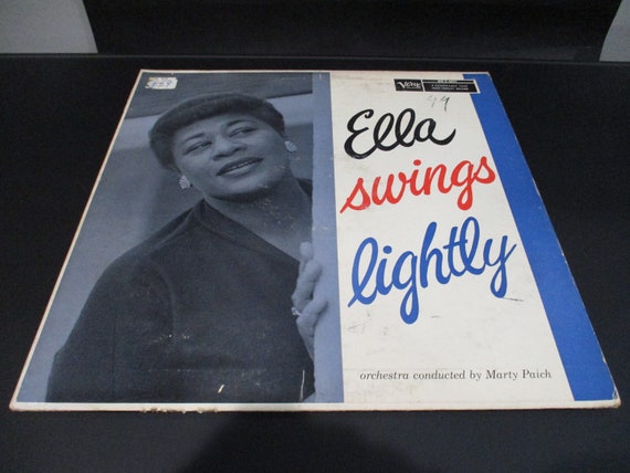 Vintage 1958 Vinyl LP Record Ella Fitzgerald Ella Swings Lightly Excellent Condition 67395