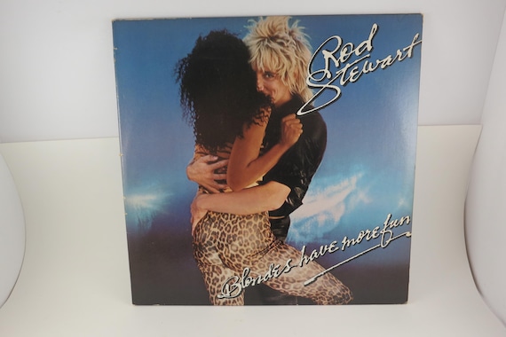 Vintage 1978 Rod Stewart Vinyl Record: Blondes Have More Fun