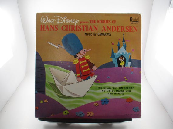 Vintage 1965 Vinyl LP Children's Record The Stories of Hans Christian Andersen Disneyland Records Excellent Condition 68897
