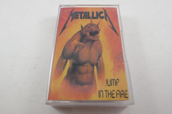 1983 Cassette Tape Jump in the Fire Metallica White Shell Maxi Single Excellent Condition