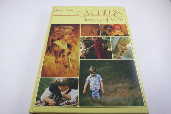 Vintage 1977 Hardcover Book: A Child's Treasury of Verse, Illustrated