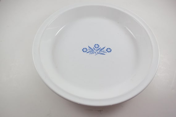 1969-1972 Corning Ware P-309 Blue Cornflower Bakeware Roaster 9 Inch Pie Plate Good Condition