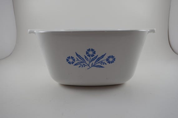 Vintage Corning Ware Blue Cornflower Saucepan: 1.75 Quart P-1 3/4-B